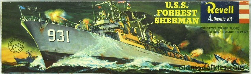 Revell 1/320 DD-931 USS Forrest Sherman - 'S' Issue, H352-169 plastic model kit